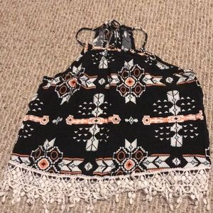 black halter top from no boundaries